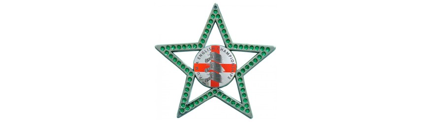 GREEN STAR GEMSTONE 75MM CUSTOM MEDAL **GOLD, SILVER OR BRONZE** GREEN STAR GEMSTONE 75MM CUSTOM MEDAL **GOLD, SILVER OR BRONZE**